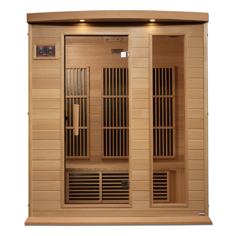 Maxxus Montilemar 3-Person Near Zero EMF Sauna (Hemlock) - View 2