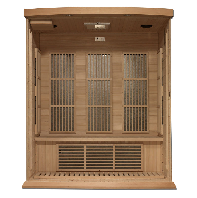 Maxxus Montilemar 3-Person Near Zero EMF Sauna (Hemlock) - View 4