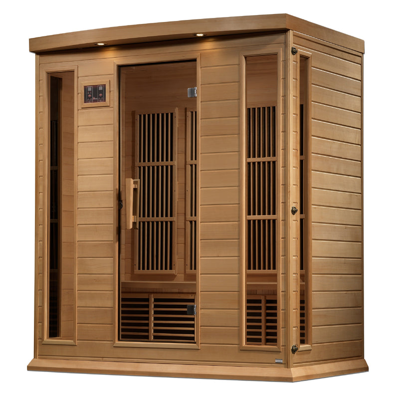 Maxxus Chaumont 4-Person Near Zero EMF Sauna (Hemlock) - View 3