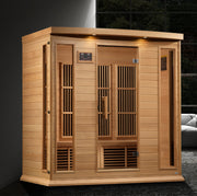 Maxxus Chaumont 4-Person Near Zero EMF Sauna (Hemlock) - View 5