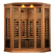 Maxxus 3-Person Full Spectrum Corner Sauna (Cedar) - View 2