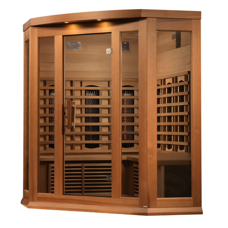 Maxxus 3-Person Full Spectrum Corner Sauna (Cedar) - View 3