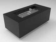 HPC Tejas 48x24 Rectangular Fire Pit in Black finish