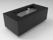 HPC Tejas 48x24 Rectangular Fire Pit in Black finish