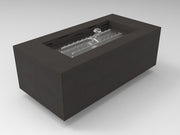 HPC Tejas 48x24 Rectangular Fire Pit in Java finish