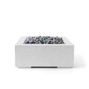 HPC Dekko Alea 32 concrete fire pit in Ash with Slate Beachstone