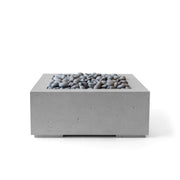 HPC Dekko Alea 32 concrete fire pit in Charcoal with Slate Beachstone