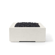 HPC Dekko Alea 32 concrete fire pit in Limestone with Black Lava Rock