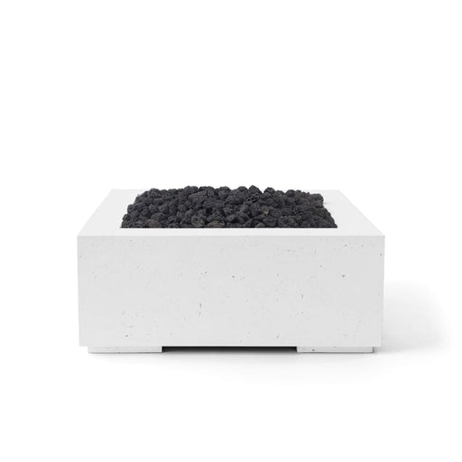 HPC Dekko Alea 32 Concrete Fire Pit in Natural / Black Lava Rock finish