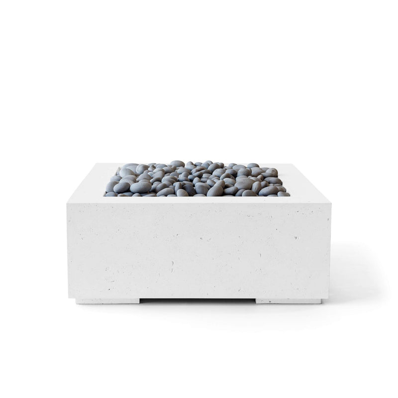 HPC Dekko Alea 32 concrete fire pit in Natural with Slate Beachstone