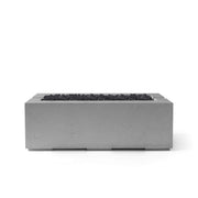 HPC Dekko Avera 60 Concrete Fire Pit in Charcoal / Black Lava Rock finish