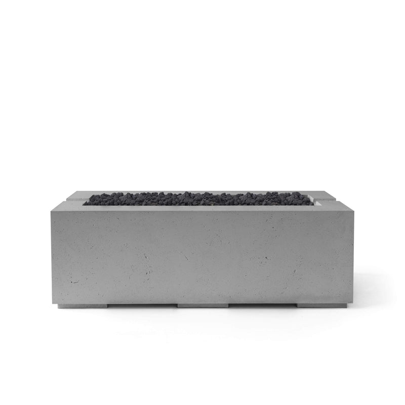 HPC Dekko Avera 60 Concrete Fire Pit in Charcoal / Black Lava Rock finish