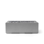 HPC Dekko Avera 60 concrete fire pit in Charcoal with Slate Beachstone