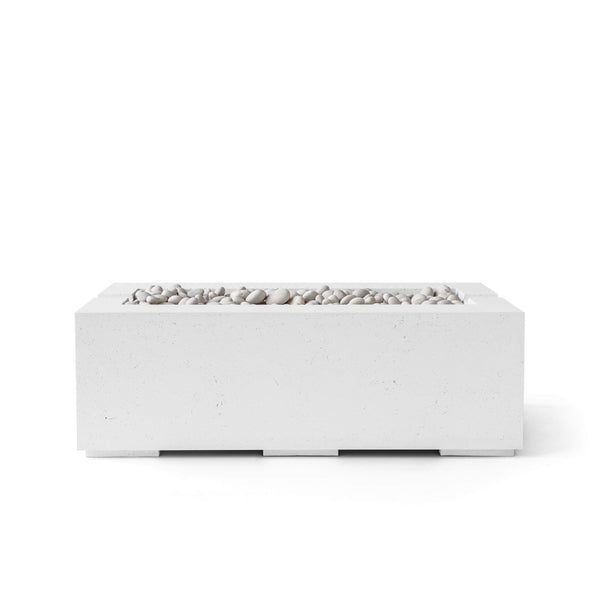 HPC Dekko Avera 48 Concrete Fire Pit in Natural / Ivory Beach Stone finish
