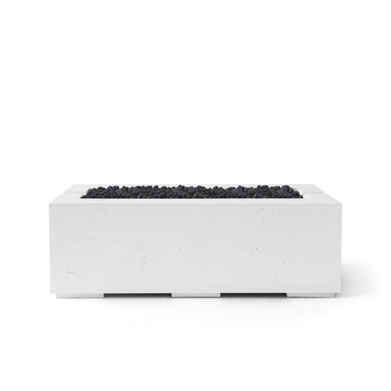 HPC Dekko Avera 60 Concrete Fire Pit in Natural / Black Lava Rock finish