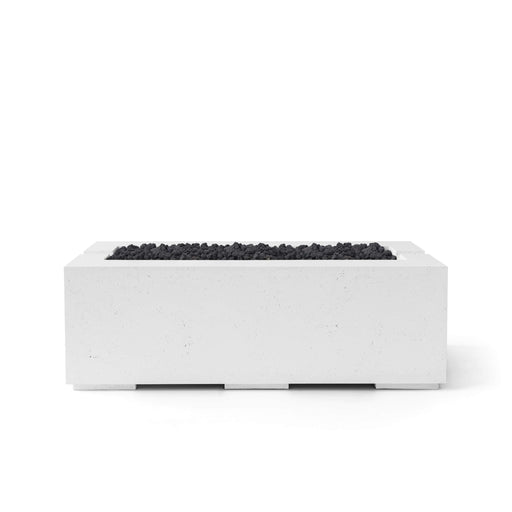 HPC Dekko Avera 48 Concrete Fire Pit in Natural / Black Lava Rock finish
