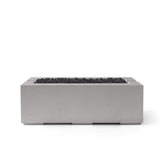 HPC Dekko Avera 60 Concrete Fire Pit in Sandstone / Black Lava Rock finish