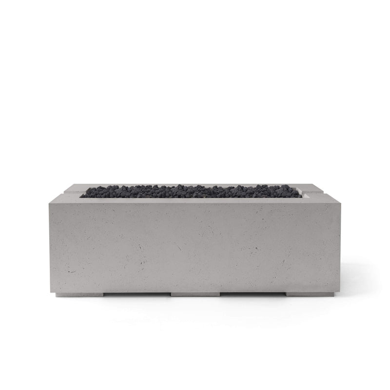 HPC Dekko Avera 60 Concrete Fire Pit in Sandstone / Black Lava Rock finish