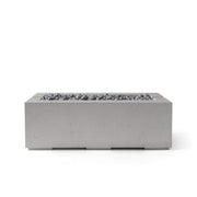 HPC Dekko Avera 60 concrete fire pit in Sandstone with Slate Beachstone