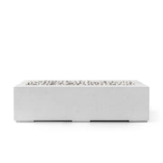 HPC Dekko Avera 60 concrete fire pit in Ash with Ivory Beachstone