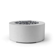 HPC Dekko Belmont concrete fire pit in Ash with Slate Beachstone
