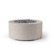 HPC Dekko Belmont concrete fire pit in Clay with Slate Beachstone