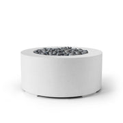 HPC Dekko Belmont concrete fire pit in Natural with Slate Beachstone
