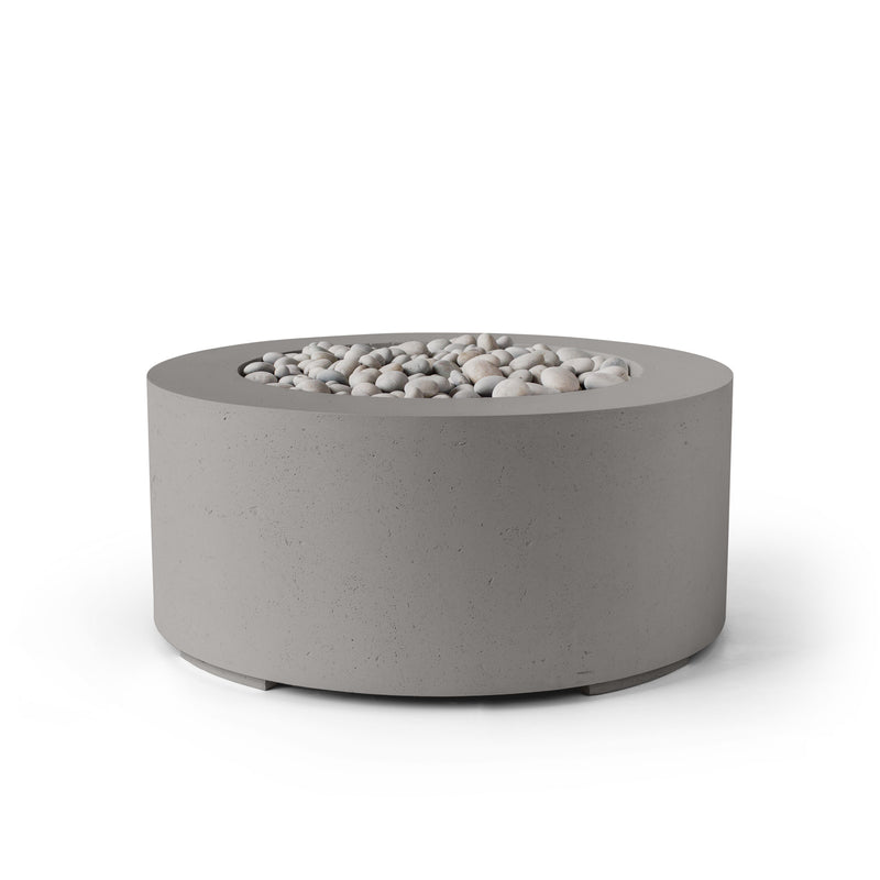HPC Dekko Belmont Concrete Fire Pit in Sandstone / Ivory Beach Stone finish
