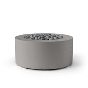HPC Dekko Belmont concrete fire pit in Sandstone with Slate Beachstone