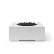 HPC Dekko Bravo concrete fire pit in Ash with Black Lava Rock