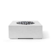 HPC Dekko Bravo concrete fire pit in Ash with Slate Beachstone