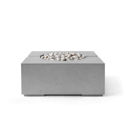 HPC Dekko Bravo Concrete Fire Pit in Charcoal / Ivory Beach Stone finish