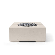 HPC Dekko Bravo concrete fire pit in Clay with Slate Beachstone
