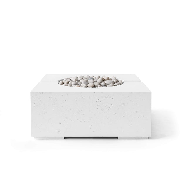 HPC Dekko Bravo Concrete Fire Pit in Natural / Ivory Beach Stone finish