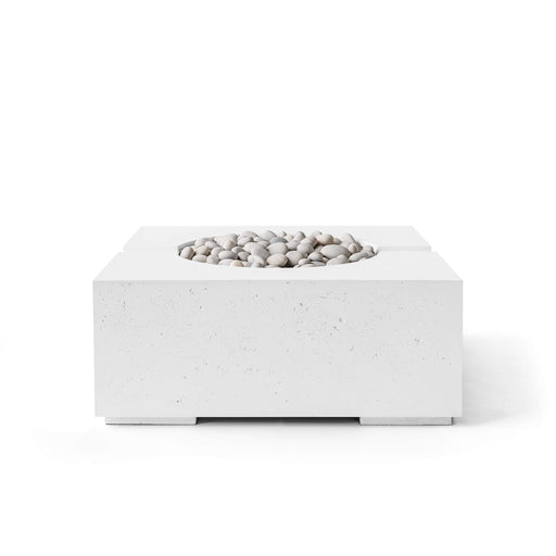HPC Dekko Bravo Concrete Fire Pit in Natural / Ivory Beach Stone finish