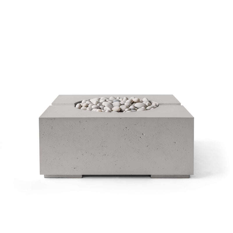 HPC Dekko Bravo Concrete Fire Pit in Sandstone / Ivory Beach Stone finish