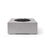 HPC Dekko Bravo Concrete Fire Pit in Sandstone / Black Lava Rock finish
