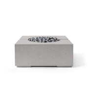 HPC Dekko Bravo concrete fire pit in Sandstone with Slate Beachstone