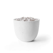 HPC Dekko Element Concrete Fire Pit in Natural / Ivory Beach Stone finish