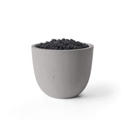 HPC Dekko Element Concrete Fire Pit in Sandstone / Black Lava Rock finish