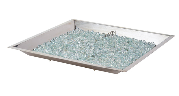 24" x 24" Square Crystal Fire Plus Gas Burner — detail view