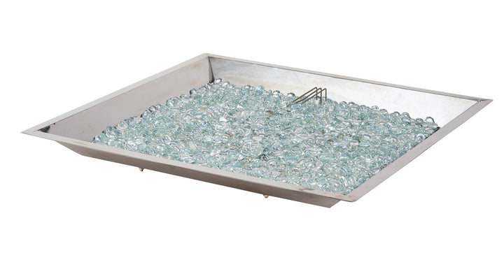 24" x 24" Square Crystal Fire Plus Gas Burner — detail view