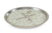 30" Round Crystal Fire Plus Gas Burner with Electronic Ignition (NG) — with fire glass media