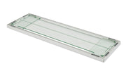 12" x 42" Rectangular Folding Glass Wind Guard