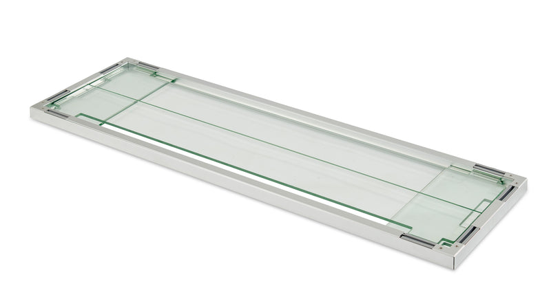 12" x 42" Rectangular Folding Glass Wind Guard