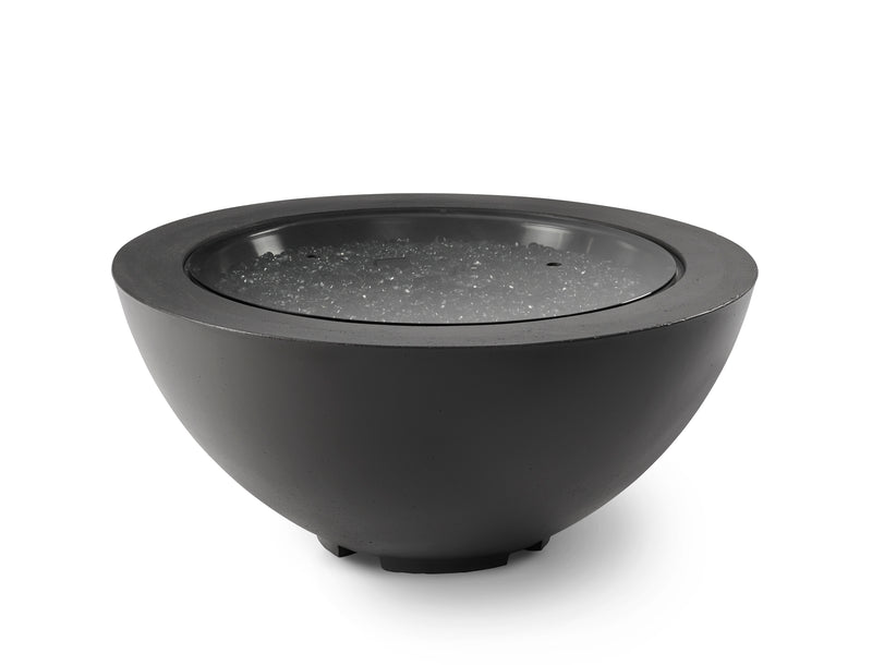 Cove 42" Round Gas Fire Pit Bowl — with the burner cover fitted