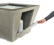 Cove Square Gas Fire Pit Bowl — propane tank access door