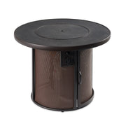 Stonefire 32" Round Gas Fire Pit Table — with the burner cover fitted