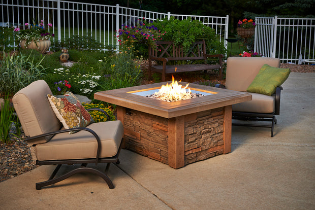 Sierra Square Gas Fire Pit Table