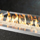 12" x 42" Linear Glass Wind Guard — with fire glass media